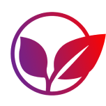 Leaf circle icon